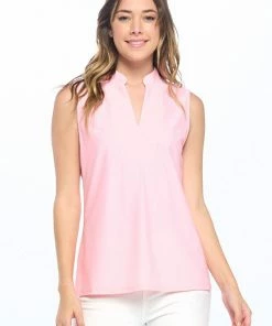 Aryeh Pink Sleeveless Sports Top