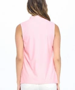 Aryeh Pink Sleeveless Sports Top
