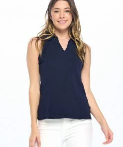 Aryeh Ruffle Sleeveless Sports Top