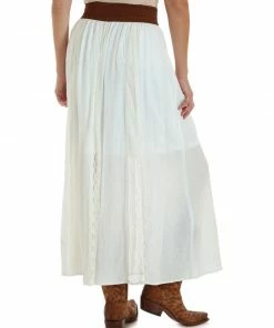 Wrangler Women's Ivory Boho Maxi Skirt Skirts & Dresses