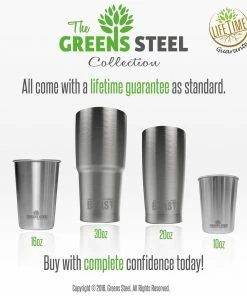 Green Steel 30 Oz Hot Pink Reusable Stainless Steel Double Insulated Tumbler