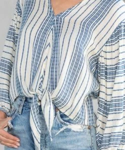 LOVESTITCH Cosima Tie Front Top Tops