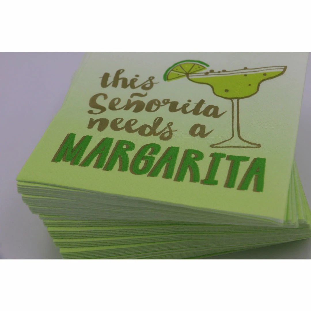 Soiree-sisters Cocktail Napkins; Senorita Needs A Marg-20ct 3 Soiree-sisters Cocktail Napkins; Senorita Needs A Marg-20ct