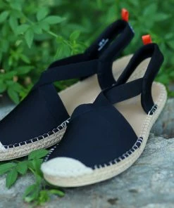 Sea Star Seafarer Slingback: Womens Black Shoes