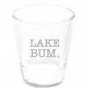 The Market Place Etched Shot Glass - Lake Bum