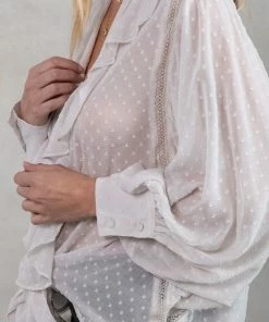 LOVESTITCH Celeste Chiffon Tie Front Top RESORT APPAREL