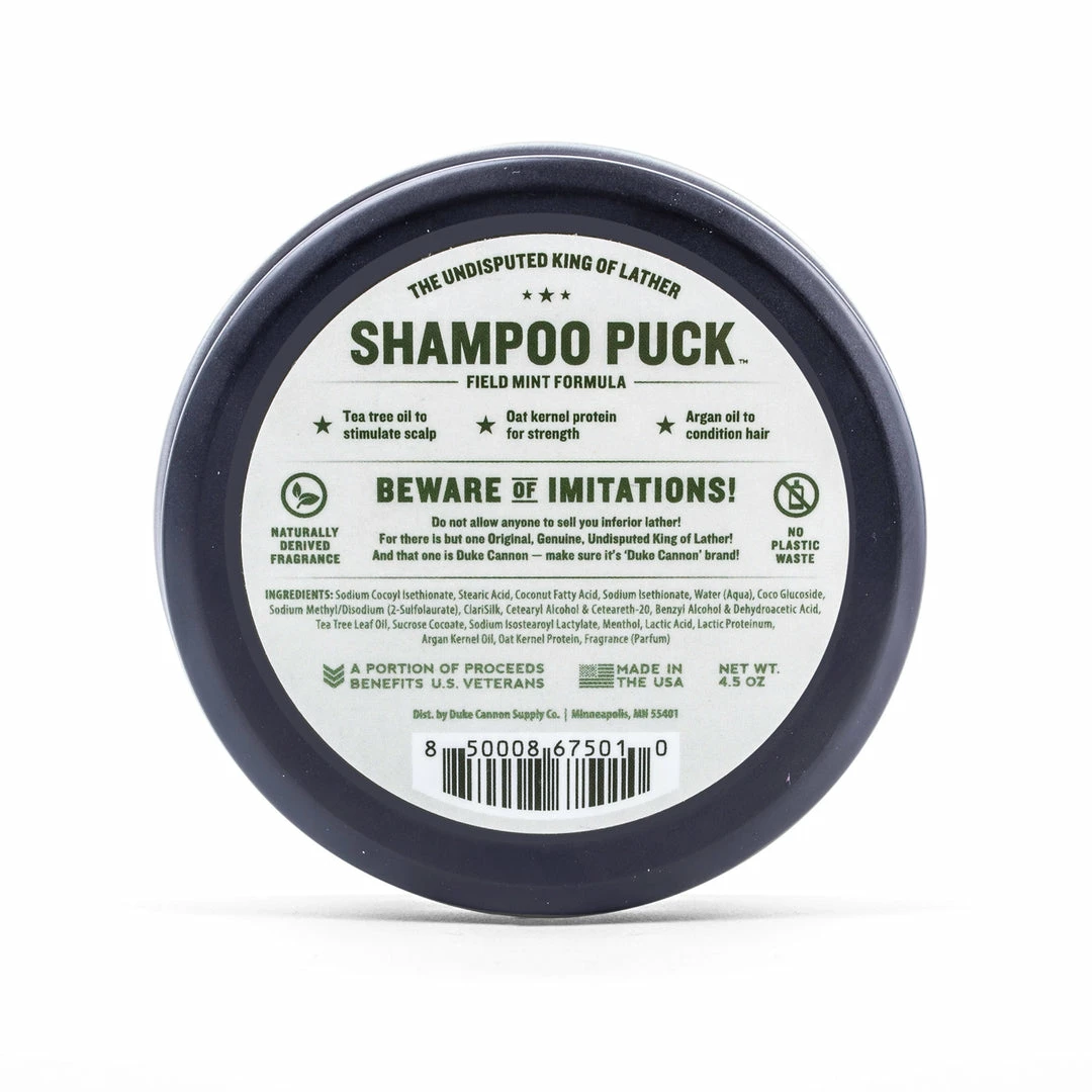 Duke Cannon Shampoo Puck- Field Mint 3 Duke Cannon Shampoo Puck- Field Mint