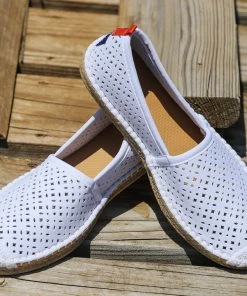Sea Star Beachcomber Espadrille: Womens White Eyelet
