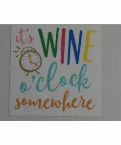 Soiree-sisters Cocktail Napkins; Wine O'Clock-20ct