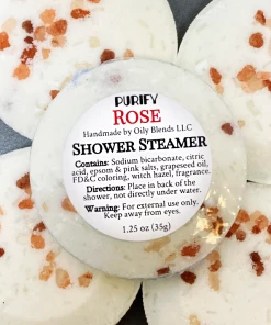 Oily Blends Purify Shower Steamers-Rose Toiletries
