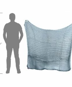 Donna Sharp HOLIDAY APPAREL Chunky Knit Throw Blanket - Blue