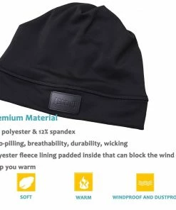 Aegend Beanie Ponytail Hat - Black HATS