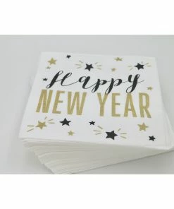 Soiree-sisters Cocktail Napkins 40ct | Happy New Year