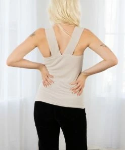 LOVESTITCH RESORT APPAREL Bamboo Micro Rib Sleeveless Tank Top