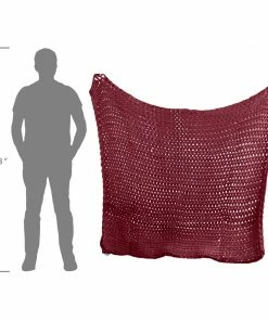 Donna Sharp Chunky Knit Throw Blanket - Merlot HOLIDAY APPAREL