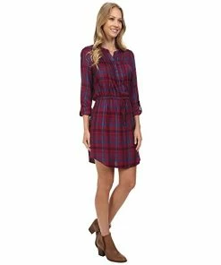 Lucky Brand Bungalow Plaid Dress - Rosewood Skirts & Dresses