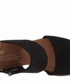 TOMS RESORT APPAREL MAJORCA CUTOUT-Black Suede