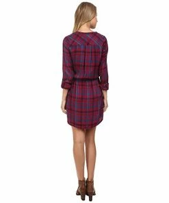 Lucky Brand Bungalow Plaid Dress - Rosewood Skirts & Dresses