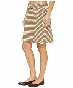 Toad&Co Tica Skirt - Honey Brown Stripe Skirts & Dresses