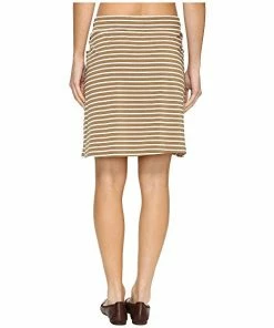 Toad&Co Tica Skirt - Honey Brown Stripe Skirts & Dresses