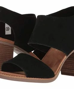 TOMS RESORT APPAREL MAJORCA CUTOUT-Black Suede