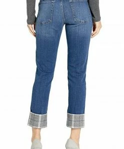 Jag CARTER GIRLFRIEND With Plaid Cuff JAG JEANS