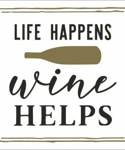 Soiree-sisters Cocktail Napkins; Life Happens Wine Helps-20ct