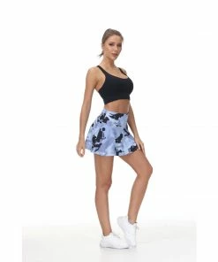 Millie Rose Designs Black & Grey Camo Athleisure Skort 6 Millie Rose Designs Black & Grey Camo Athleisure Skort
