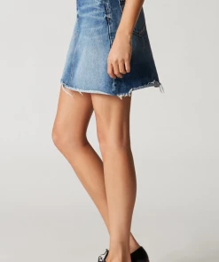 BlankNyc BLANKInc Denim A Line Mini Skirt
