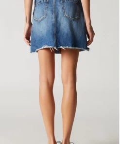 BlankNyc BLANKInc Denim A Line Mini Skirt