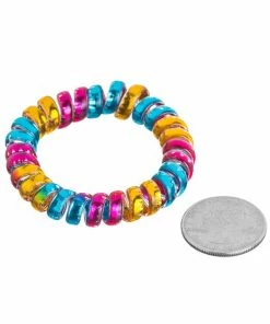 Girly Spiral Hair Ties - Confetti