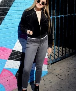 Juicy Couture Jackets Ruched Sleeve Bomber Jacket