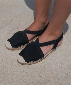 Sea Star Seafarer Slingback: Womens Black Shoes