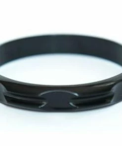 Maria Shireen Hair Tie Bangle Black Plastic