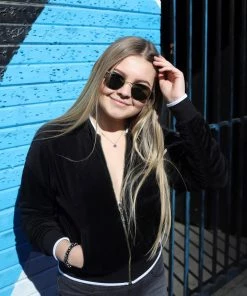 Juicy Couture Jackets Ruched Sleeve Bomber Jacket