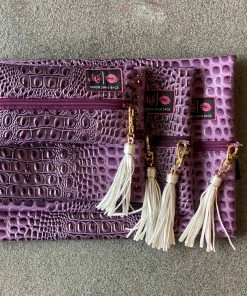 Makeup Junkie Bubble Gator Amethyst BAGS