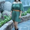Culture Phit Loryn Off The Shoulder Dress - Sage Skirts & Dresses