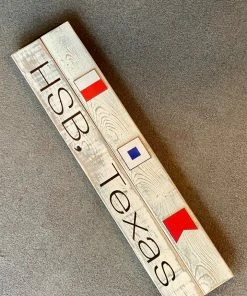 The Market Place HORSESHOE BAY Nautical Flags Wall Sign LAKE LIFE