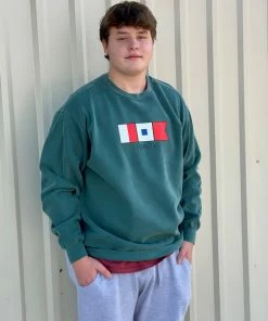 The Market Place Comfort Colors HSB Nautical Flags Sweatshirt