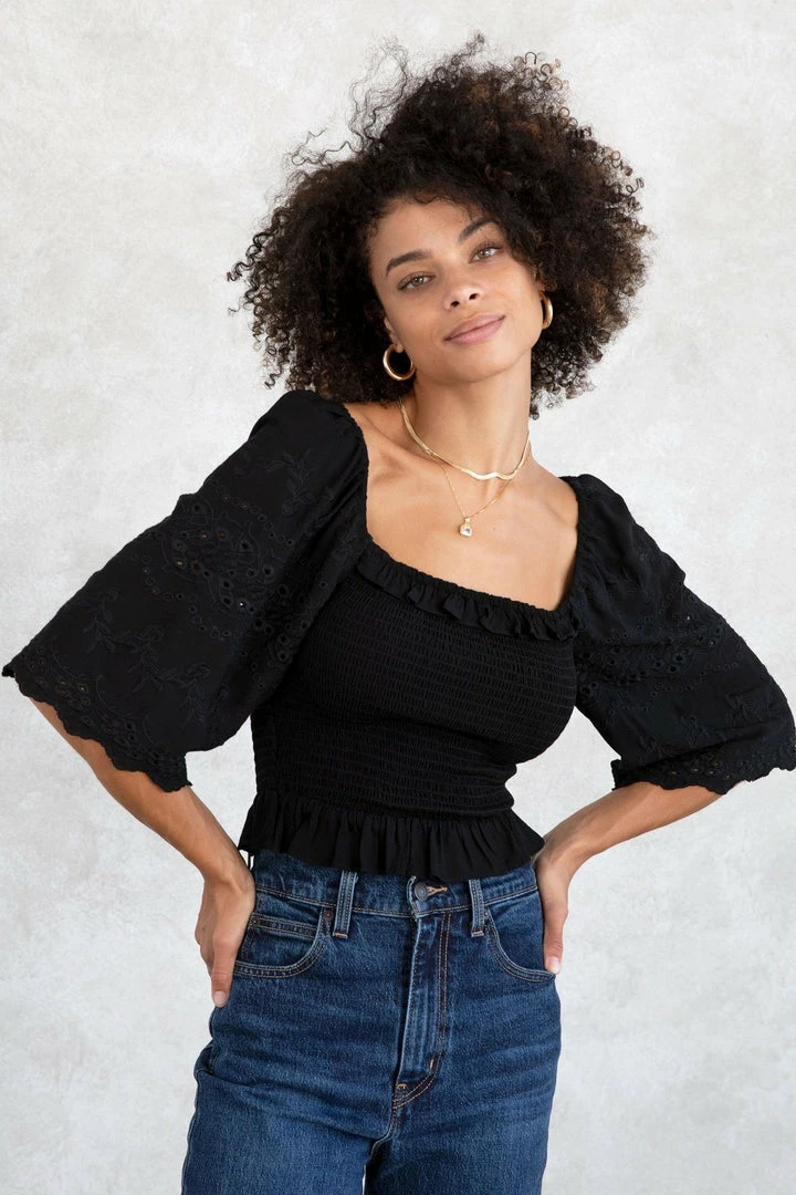 LOVESTITCH Sophia Smocked Eyelet Top 2 LOVESTITCH Sophia Smocked Eyelet Top