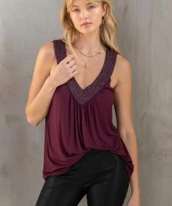 LOVESTITCH Twinkle Beaded Tank Top RESORT APPAREL
