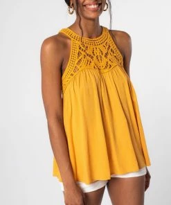 LOVESTITCH Casey Crochet Tank Top RESORT APPAREL