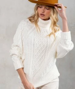 LOVESTITCH Chelsea Morning Cable Knit Sweater