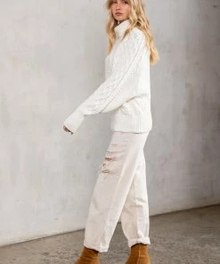 LOVESTITCH Chelsea Morning Cable Knit Sweater
