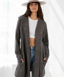 LOVESTITCH RESORT APPAREL Coldwater Canyon Hooded Cardigan