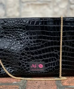 Makeup Junkie Midnight Gator Crossbody