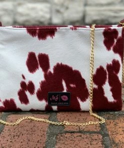 Makeup Junkie Maroon Out Crossbody Zipper Makeup Junkie Crossbody