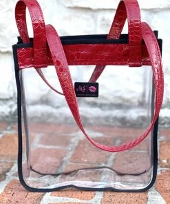 Makeup Junkie In The Clear Stadium Tote - Vixen GAME DAY