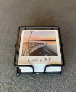 The Market Place LAKE LIFE DAY ON LAKE LBJ Stone Coaster Gift Set 2022