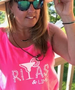 The Market Place Comfort Colors RITA'S & LIME Tank